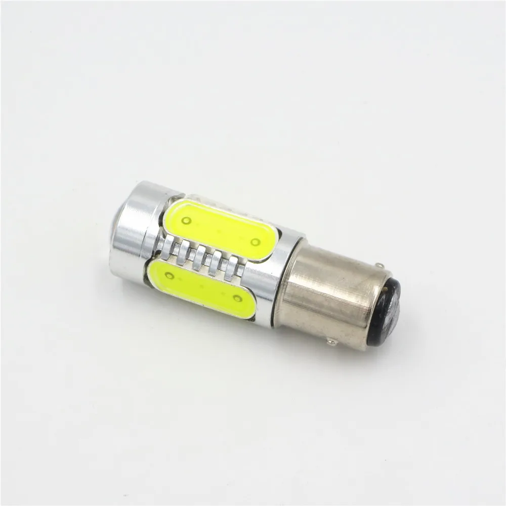 1X 1157 BAY15D P21/5W 7.5W White 5 COB LED Tail Brake Stop bulb Fog Light 7528 2057 Amber Red Ice Blue