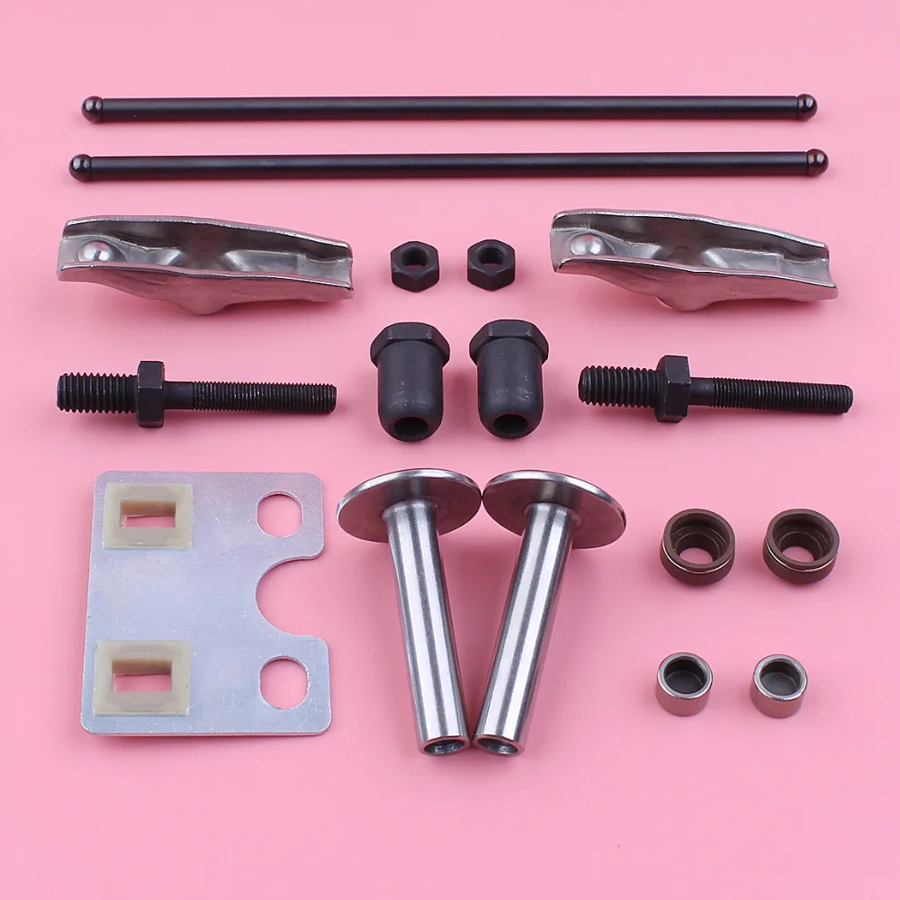Valve Push Rod Guide Plate Rocker Arm Lifter Stem Seal Kit For Honda GX390 13HP GX 390 Engine Spare Part