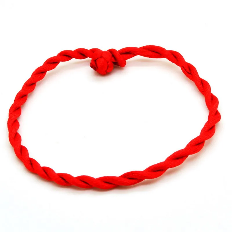 2 Pcs/lot Adjustable Handmade Red Rope Lucky Bracelets For Woman Men Charm Leather Bracelet Bangles Fashion Casual Jewelry