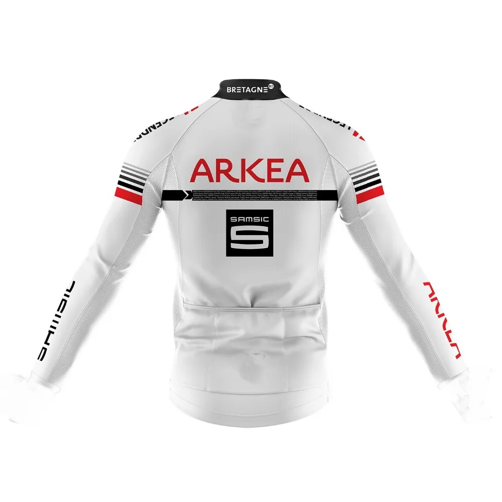 Winter Thermal Fleece Cycling Jerseys Autumn Winter Warm 2019 ARKEA SAMSIC TEAM Mtb Long Sleeve Men Bike Wear Cycling Clothing