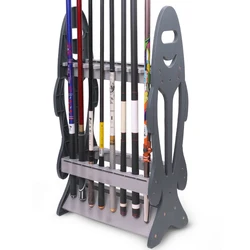 High-strength Detachable Fishing Rod Display Stand Marine 16 Grid Fishing Gear Rack Ship Yacht Fishing Rods Holder Storage Racks