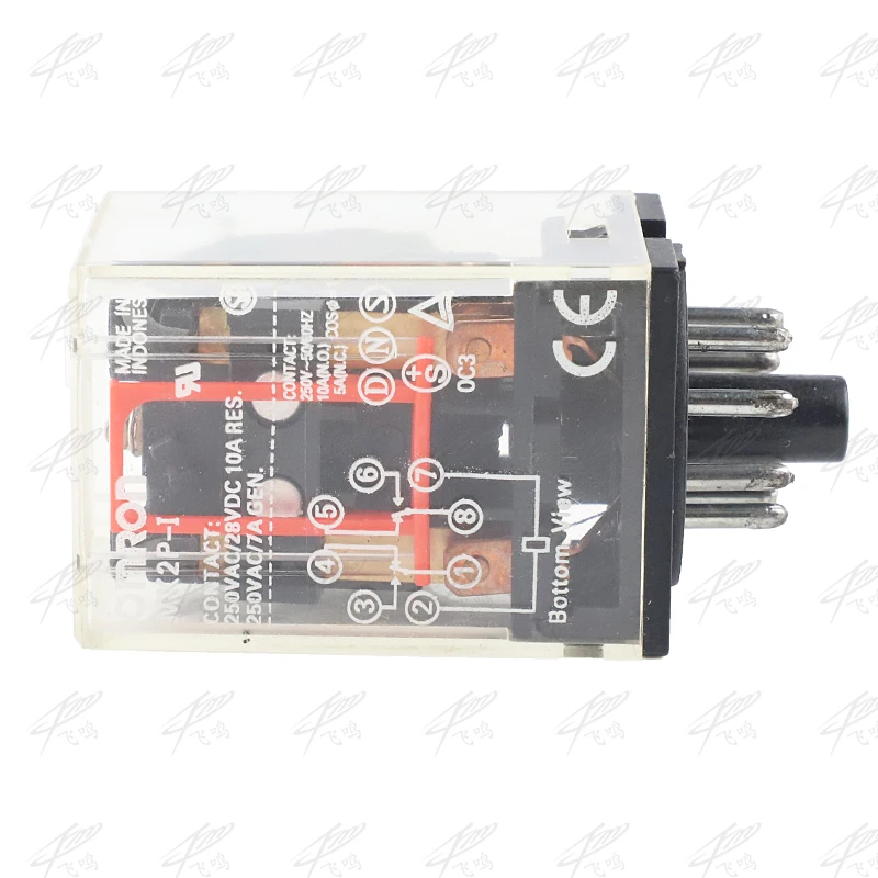 MK2P MK-3P  MK2P-I ONE NEW PLUG IN RELAY 8PIN 2P FITS 220V 110V AC 12V 24V DC COIL with socket base 11PIN