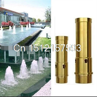 1in DN25 Brass Universal Water Flow Straight Garden Fountain Nozzle Sprinkler