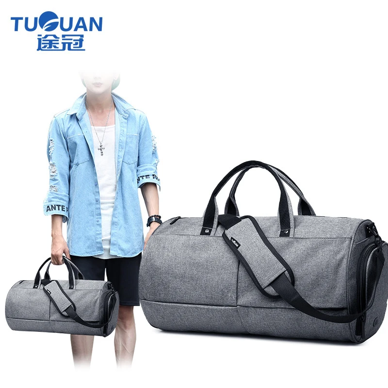 

TUGUAN travel Bag Hot Sale fashion Men women weekend Bag black Color 22L Large Capacity Men Messenger Bags shoulder handbag