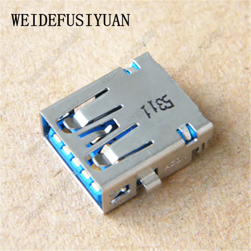 50pcs/lot 3.0 USB Jack Female Connector Port Plug for Asus X550D A550D K550C X555LD