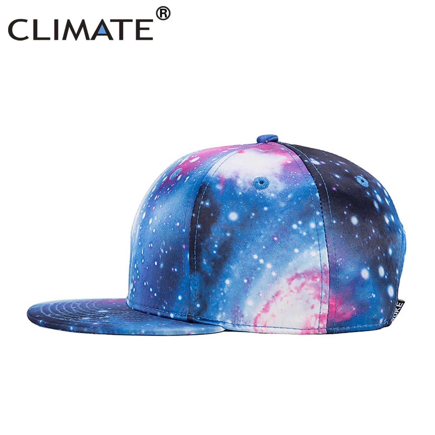 CLIMATE 3D Printing Hip Hop Snapbacks Cap Hat Streetweat Rapper Cap Hat 3D Outer Space Galaxy Caps Street Dancer Dance Caps Hat