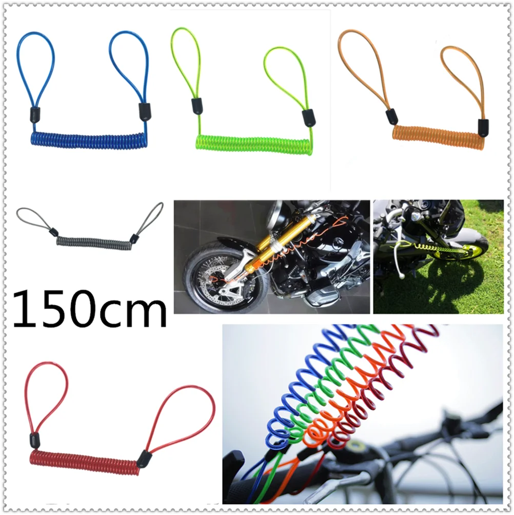 

150cm motorcycle burglar alarm reminder rope spring pull wire for YAMAHA XJ6 N XJ6 DIVERSION XSR 700 ABS XSR 900 ABS 1200