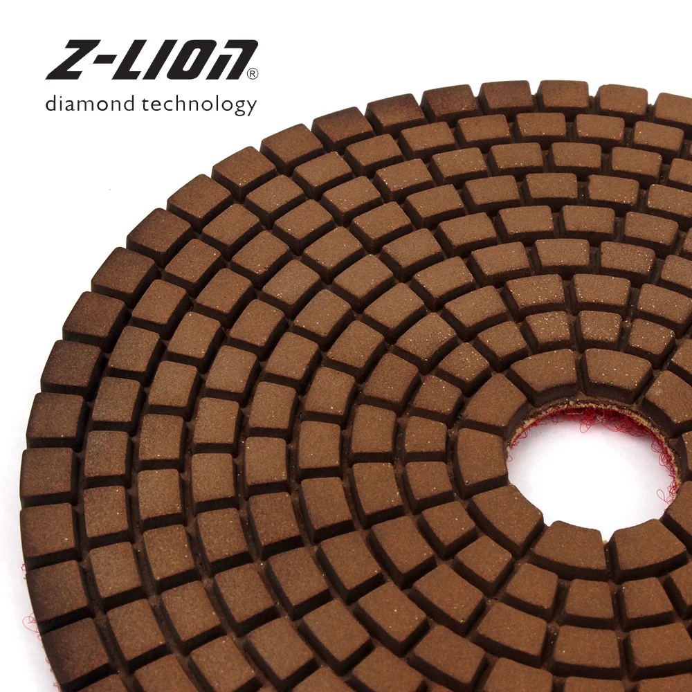 Z-LEAP 125mm Copper Bond Diamond Polishing Pad For Stone Granite Marble Wet Grinding Disc Diamond Copper Filling Abrasive Tool