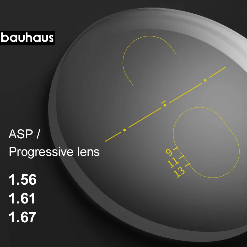 1.56 1.61 1.67 (ADD +0.75~+3.00) Progressive Multifocal Lenses Prescription Myopia Hyperopia Resistance Short Middle Far lenses