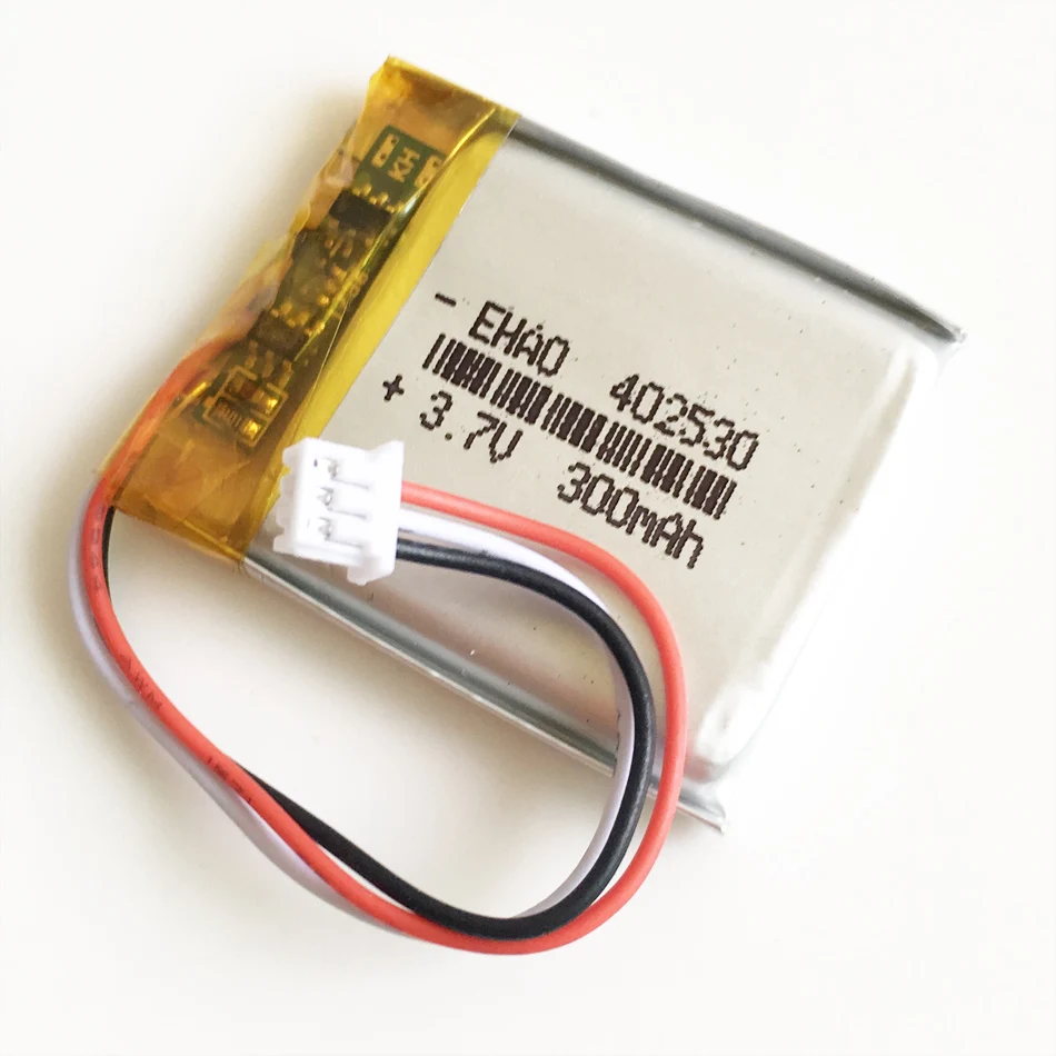 3.7V 300mAh litowo-polimerowa Lipo akumulator 402530 JST 1.25mm 3pin złącze do MP3 GPS Bluetooth zestaw słuchawkowy inteligentny zegarek