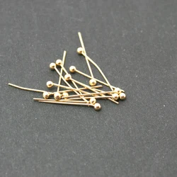 Hot Fashion Approx 100pcs/lot KC gold Copper Ball pin 16mm FZD003-19