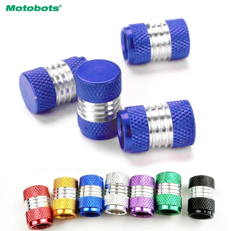 

MOTOBOTS 400pcs Aluminum Alloy Car Motorcycle Truck Wheel Tire Valve Stem Caps Dust Covers 7-Color Black/Red/Gold/Blue/Silver