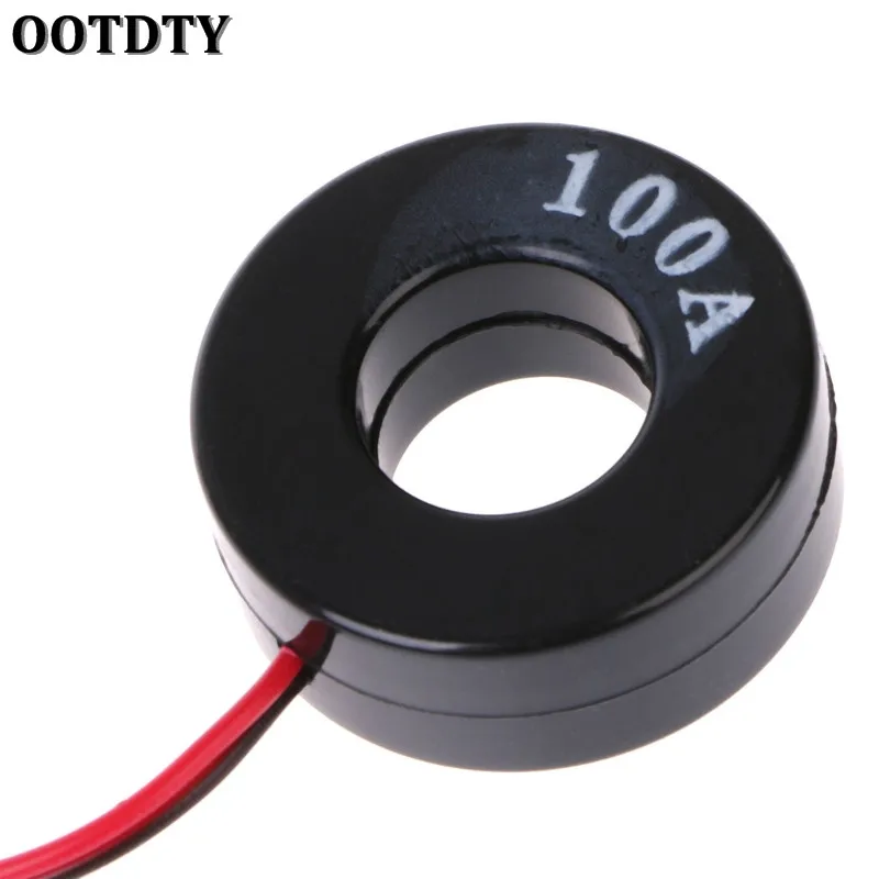 220V AC 22mm Digital Display Ampermeter Monitor Current Indicator Signal Light Ammeter Tester Measuring 0-100A Ampere Meter