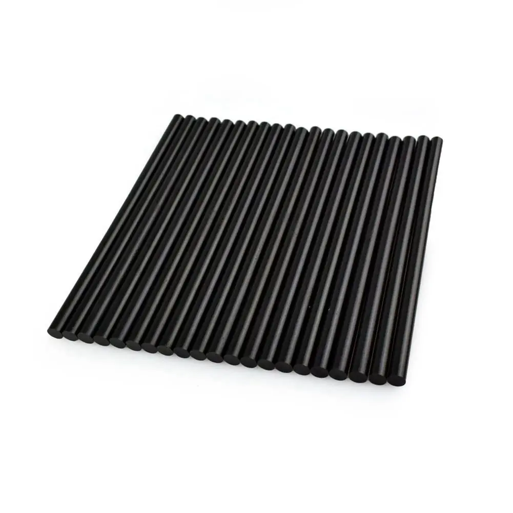 

In stock DIY Tools Accessories Repair 20 pcs 200mm Black Hot Melt Glue Sticks 7mm