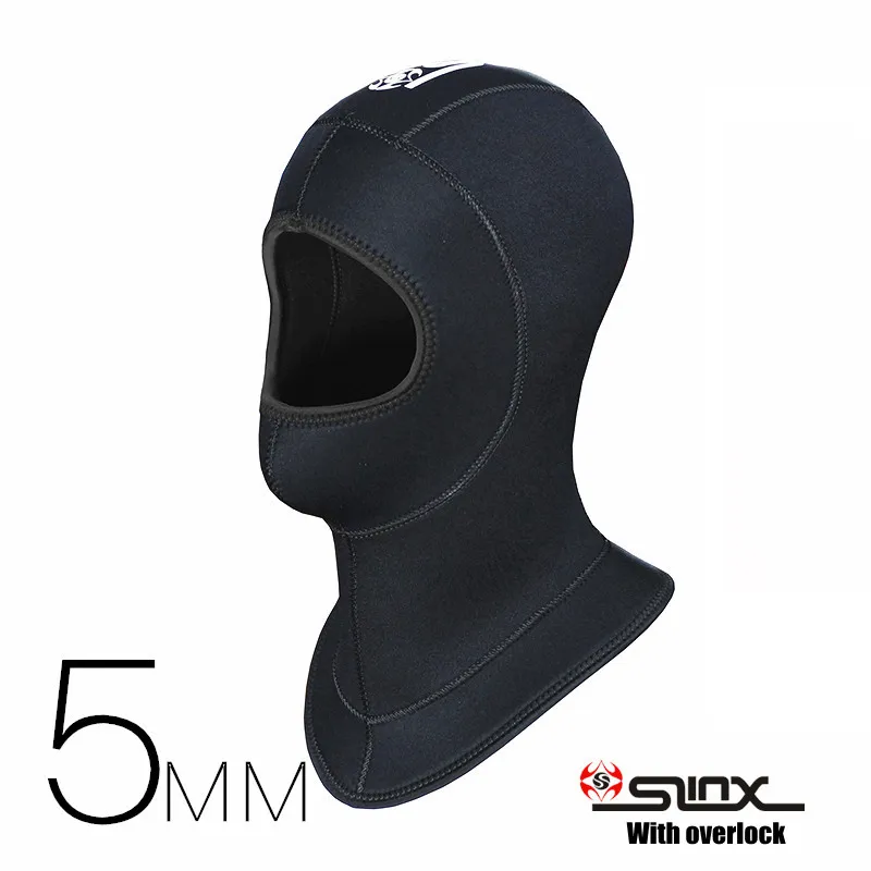 SLINX How 5MM Neoprene Waterproof Scuba Diving Hat Equipment Spearfishing Fishing Snorkeling Swim Neck Full Face Mask Hood Cap