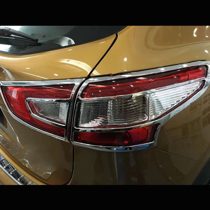 لنيسان قاشقاي J11 2014 2015 2016 ABS الخلفية ضوء غطاء المصباح الكسوة الذيل ضوء الإطار حامي ملصق اكسسوارات السيارات التصميم