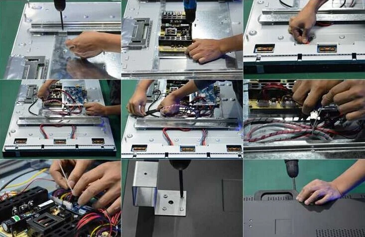 2X3 Kast Staande Lcd Video Muur 46 Inch Super Slanke Lcd Video Muur Met Ultra Smalle Splicing Screen + Beugels + Software