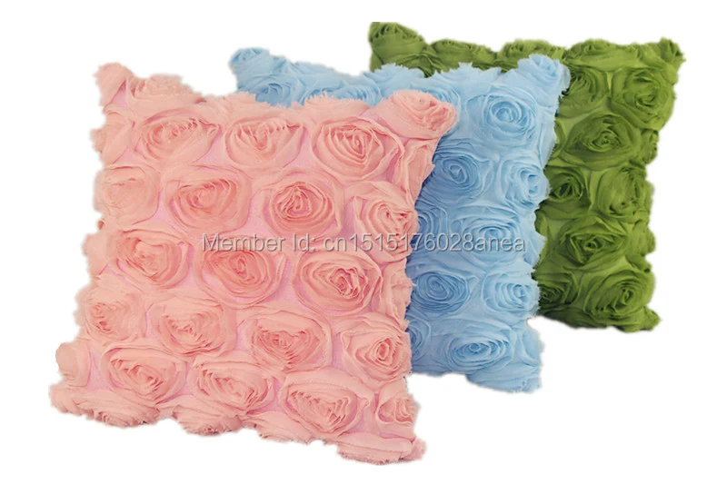 Custom 30X45cm 35X50cm 40X60cm 70X70cm  Chiffon Embroidery+ Rayon Two Layers Cushion Cover HT-PCELRC-1-2-L