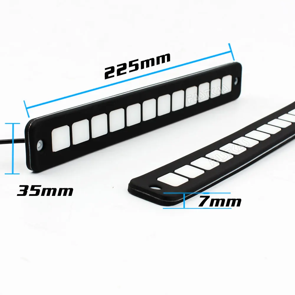12v Daytime Running Light 100% Waterproof COB LED Day Light Fog Light Turning Signal Flexible Cars Running Lights for Motor ATV