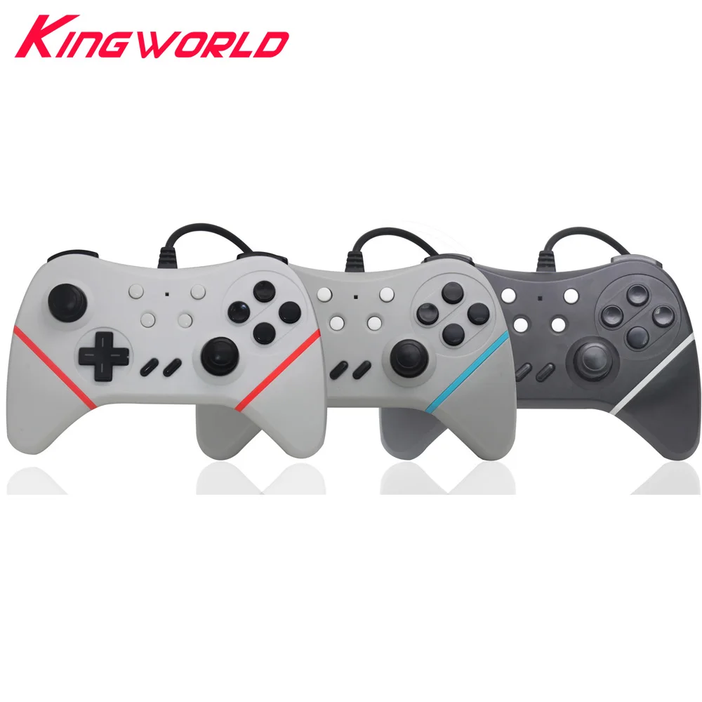 50pcs Wired USB Changeable Color Strips Pro Controller Gamepad for S-w-i-t-c-h Console and PC