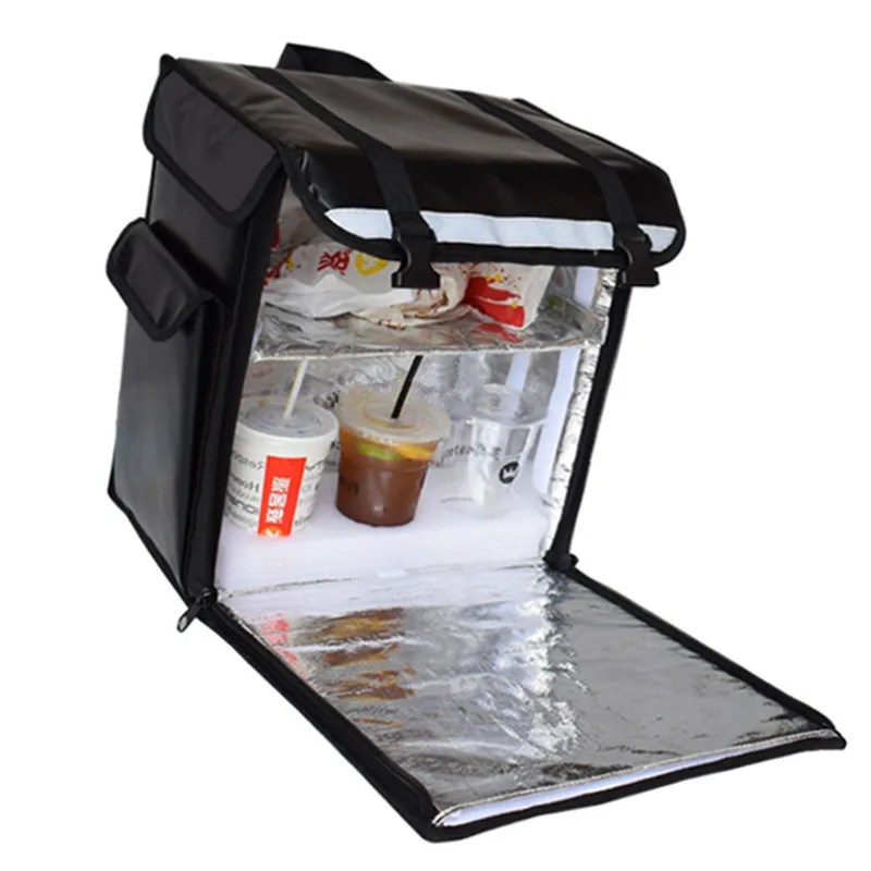 Professional 21L takeaway backpack type insulation delivery package takeaway pizza bag food refrigerated box waterproof suitcase