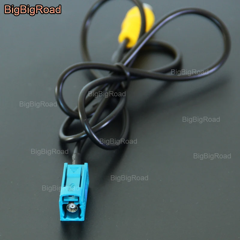 BigBigRoad-adaptateur de voiture Volvo XC60 XC90 V70 XC70 S80 S80L | Connecteur adaptateur de voiture, câble de fil, caméra arrière, entrée vidéo RCA originale