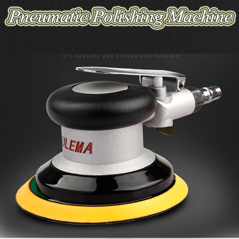 Pneumatic Polishing Machine Grinder 5 Inch Sandpaper Machine Vacuum Industrial Grade Car Beauty Waxing Polisher Dry Mill