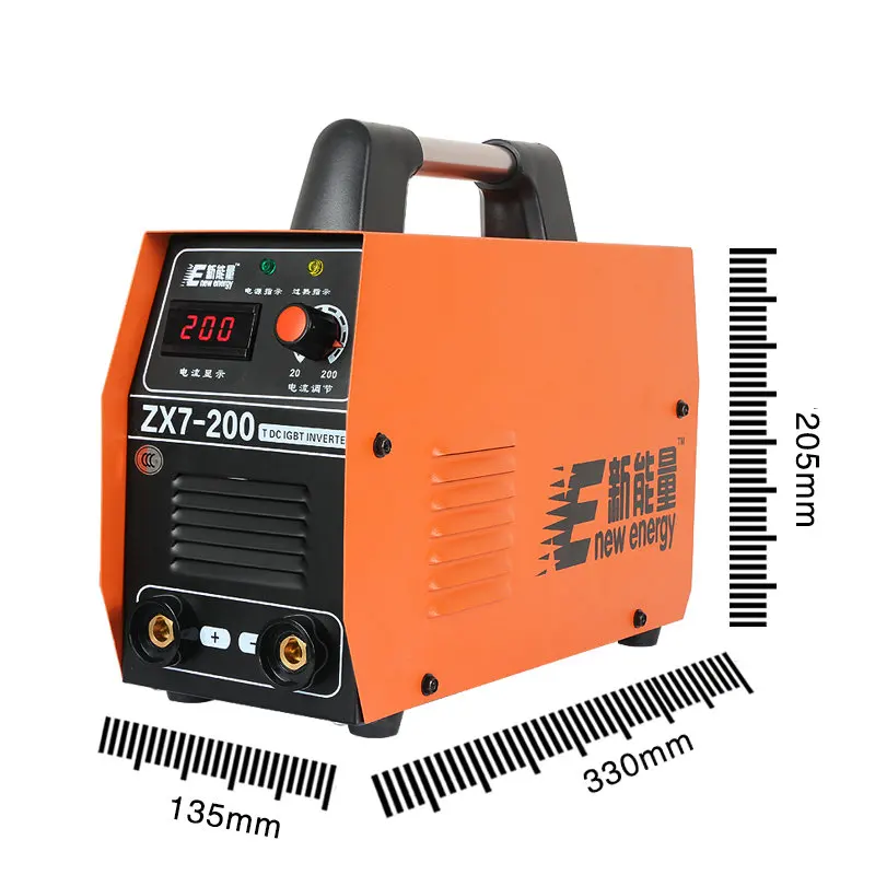 New energy ZX7-200 All-copper portable mini home inverter DC MMA welding 2.5mm / 3.2mm welding / soldering tools