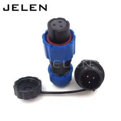 SD13, 1 2 3 4 5 6 7pin plug connector waterproof and dustproof (female) socket (male), LED power cable connector, IP68