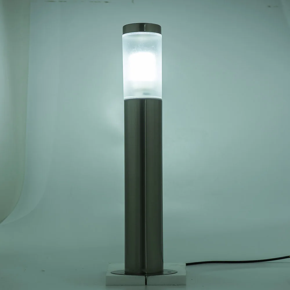 ZMJUJA Stainless Steel LED Outdoor Garden Light Waterproof Led Landscape Yard Lawn Path Lamp include 7W Bollard Light AC220V