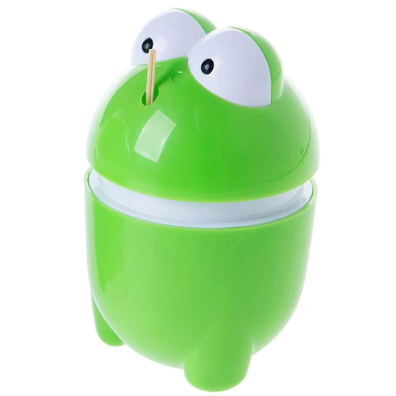 Home Press Automatic Toothpick Container Cute Cartoon frog Toothpicks holder Creative Toothpick Box Automatic Toothpick Holder