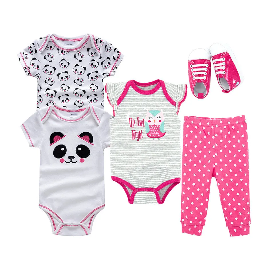 

New summer 2019 baby girl clothing princess 5 pieces infant girls clothes sets 0-12M outfit baby accessories babies costumes