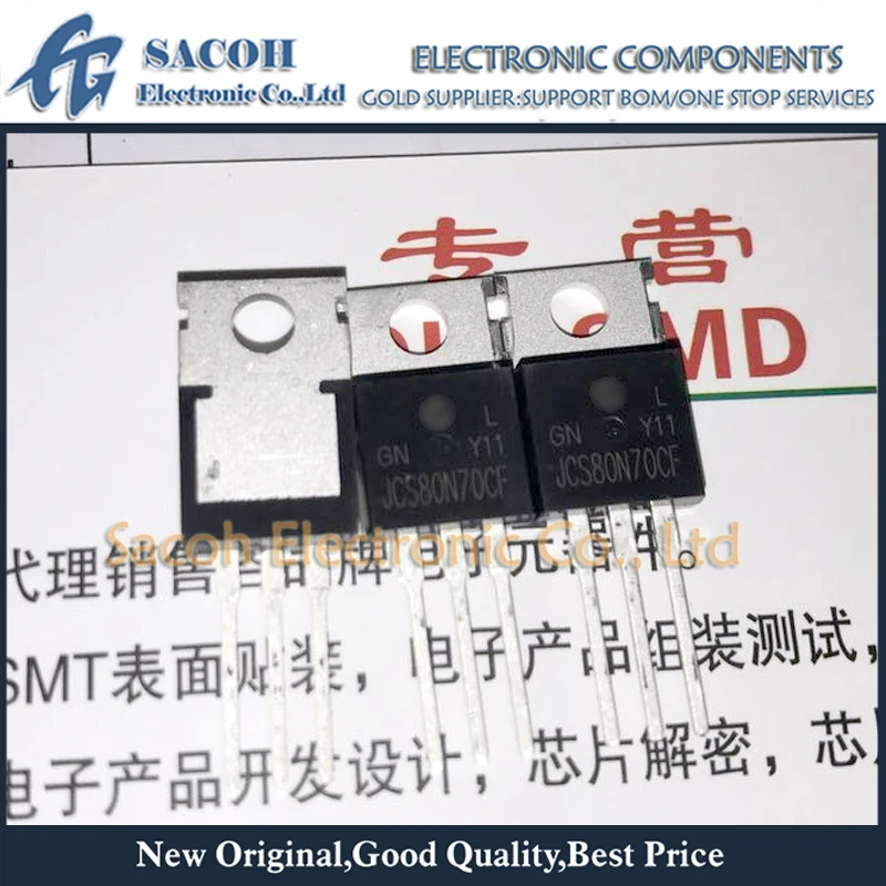 Refurbished Original 10Pcs/Lot JCS80N70CF OR JCS80N70SF JCS80N70 TO-220/263 80A 70V N-CHANNEL MOSFET