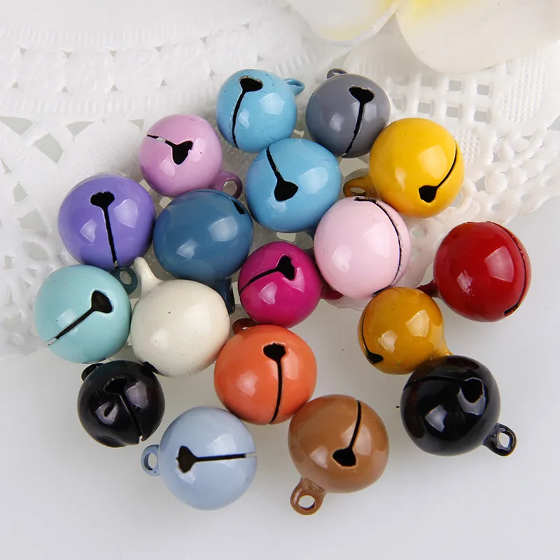 10Pcs Mix Color Copper Stoving Varnish Bells Christmas Jingle Bells Pendant Handmade Party DIY Crafts Accessories