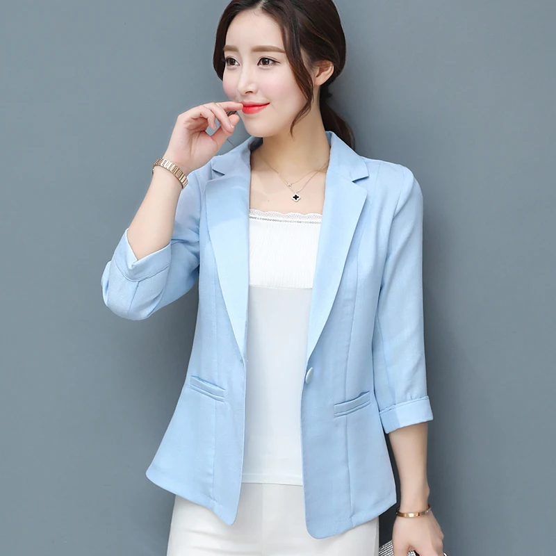 blazer colores women's suit linen jackets plus size blouse women's jacket coat spring summer female jacket for women slim blazer