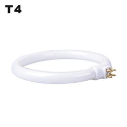 T4 Round Annular Tube 11W 110V & 220V G10q Fluorescent Ring Lamp 4 Pins Magnifying Glass Light Small Desk Lamps Bulb White