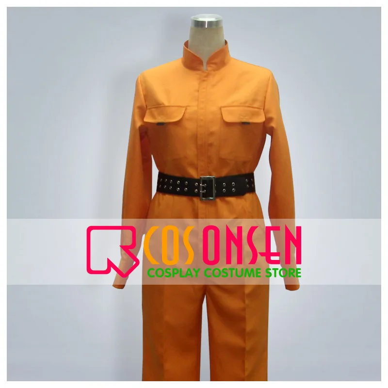 

COSPLAYONSEN Katekyo Hitman Reborn Kyoya Hibari Cosplay Costume Orange Jumpsuit All Size