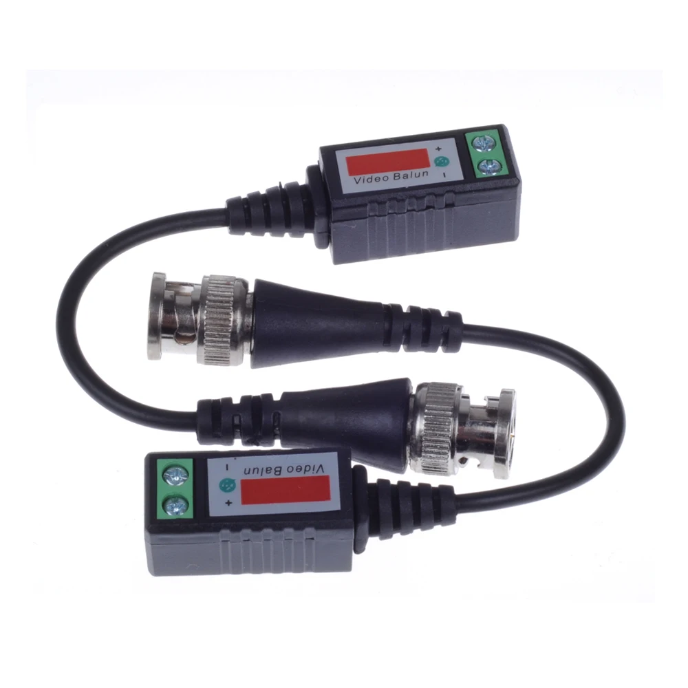 200 шт. (100 пар) витые BNC CCTV Video Balun пассивные трансиверы UTP Balun BNC Cat5 CCTV UTP Video Balun до диапазона футов