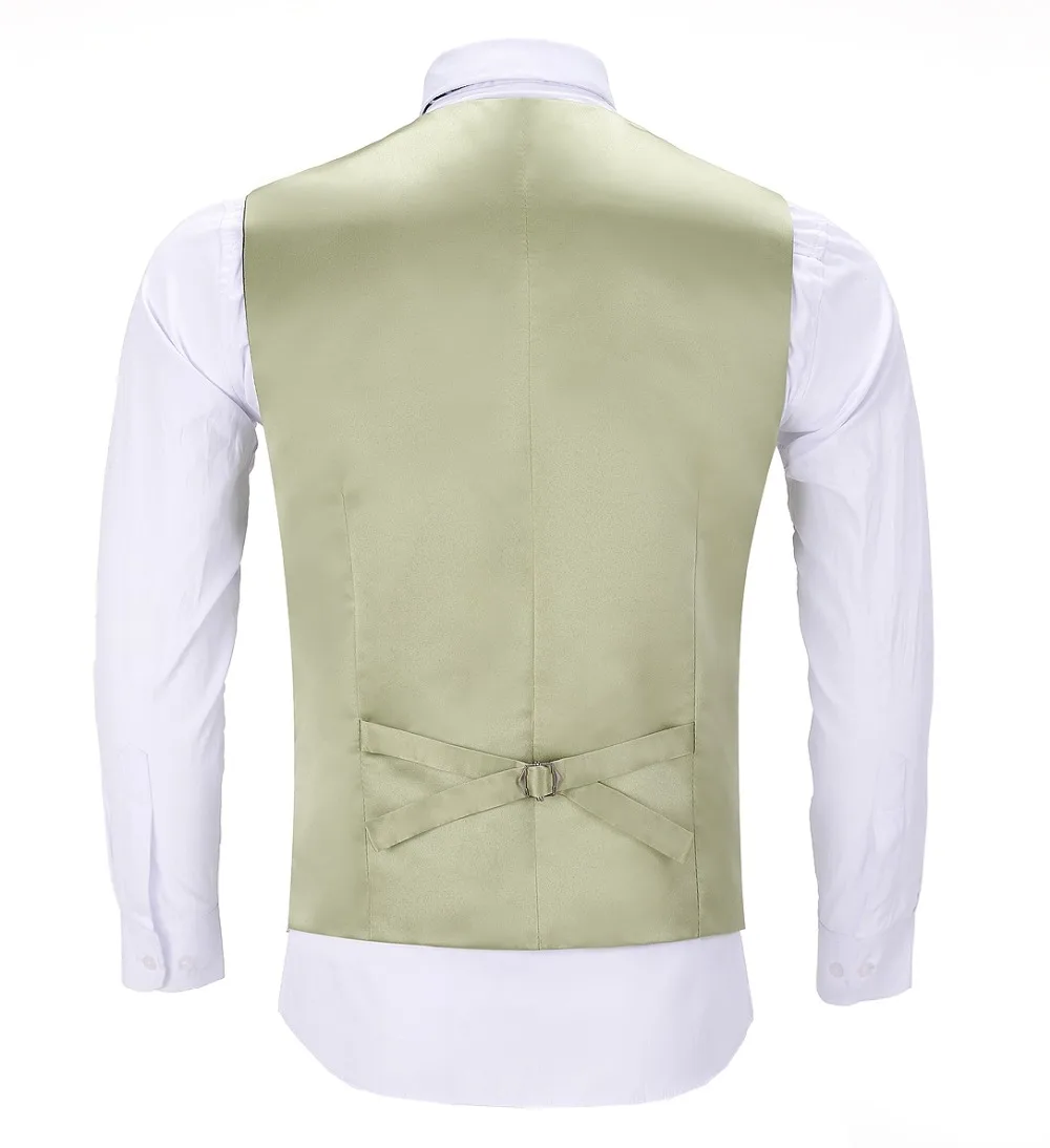 ผู้ชายกองทัพสีเขียวเสื้อกั๊กลายสก๊อต SLIM FIT Single-breasted Cotton เสื้อกั๊ก Waistcoat สำหรับงานแต่งงานอย่างเป็นทางการเสื้อกั๊กเจ้าบ่าว