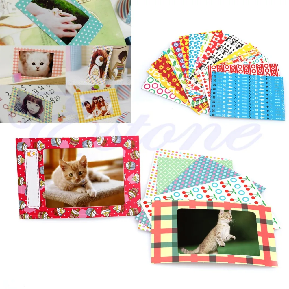 20Pcs Polaroid Camera Film Skin Masking Foto Sticker Fujifilm Instax Mini Decor