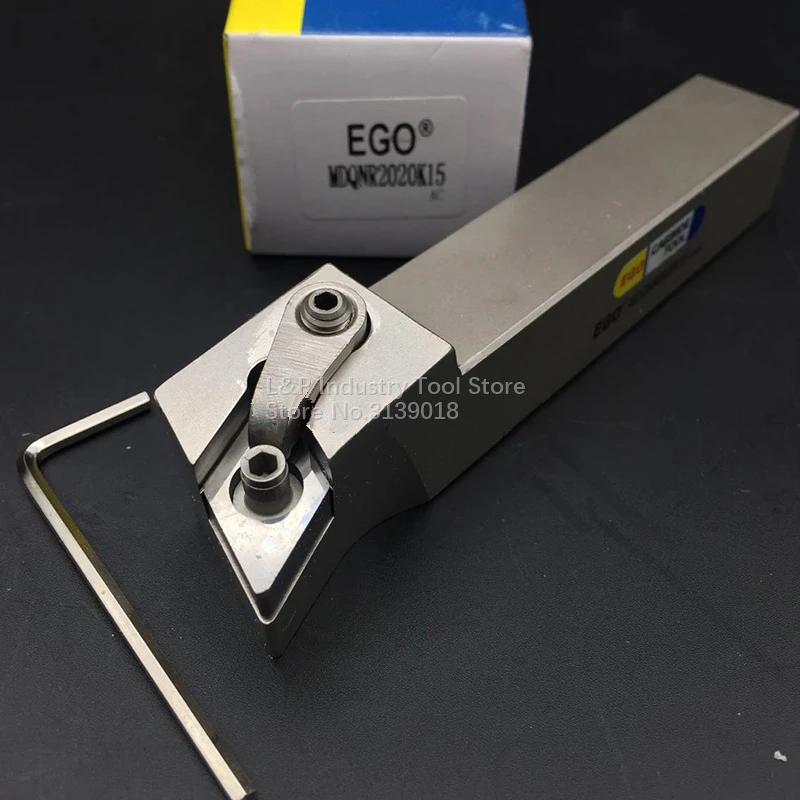 

Original EGO High Quality Anti-vibration Lathe Tools 107.5° MDQNR2020K15 MDQNR3232P15 Turning Cutter Holder Without DNMG1504