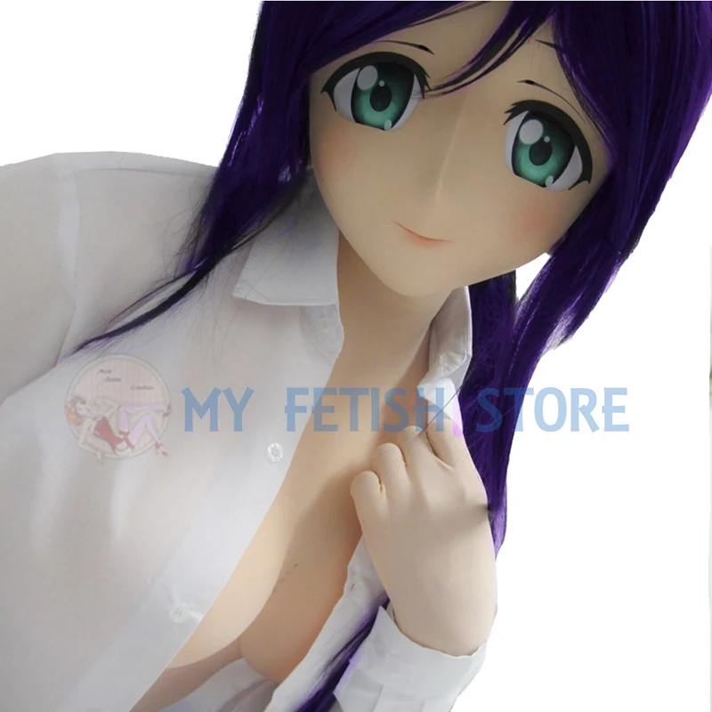 (MW88)Cosplay kigurumi doll kigurumi fetish zentai real skin bodysuit crossdresser silicone breast forms (B-F) Cup