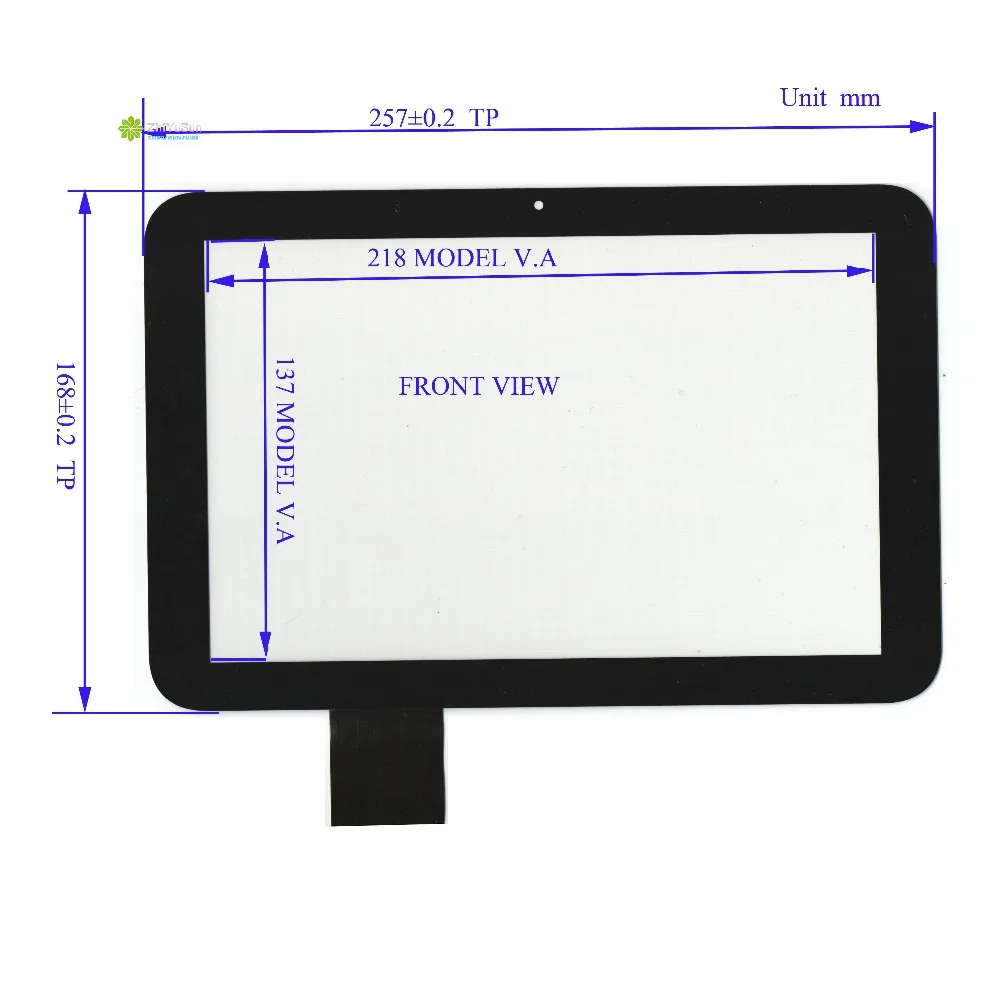 

ZhiYuSun FT10104-FPC-A 257 мм * 168 мм, емкостный сенсорный датчик, новинка, 10 дюймов, для GPS, автомобиля, DVD, сенсорная панель, сенсорное стекло