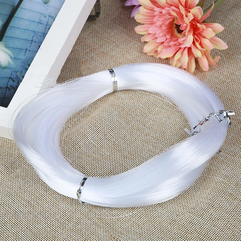 1roll Transparent Non-stretched Fish Line 0.4/0.5/0.6/0.7/0.8/0.9/1mm Beaded Bracelet Clear Cords DIY Jewelry Making Accessories