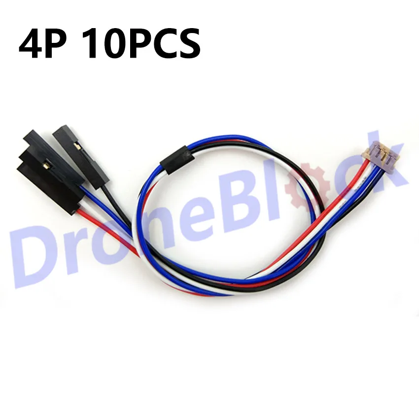 10PCS DF13 1.25mm Pitch Connectors Cable 200mm for Pixhawk Navio2 APM 2.5 2.6 2.8 Cable Wire RC