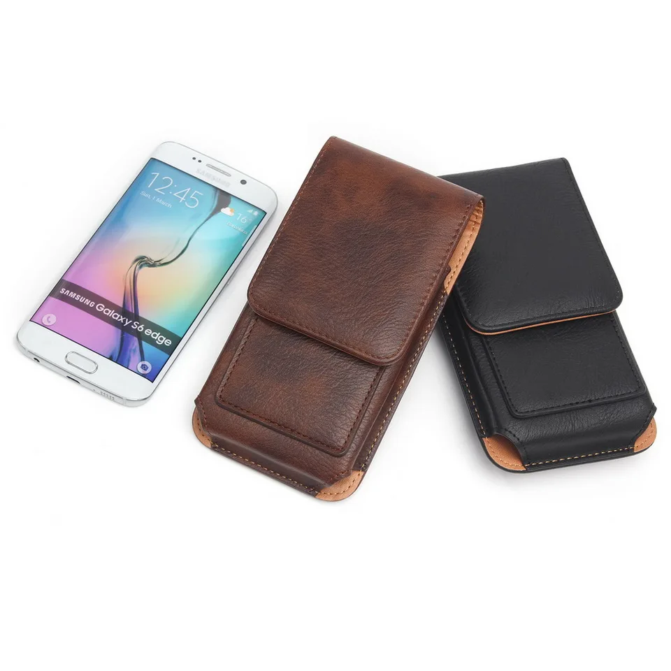 Rotating Belt Clip Fundas For Samsung S8 plus Flip Leather Card Bag Wallet Cover For Samsung Note 8 J7 Case Cross section waist