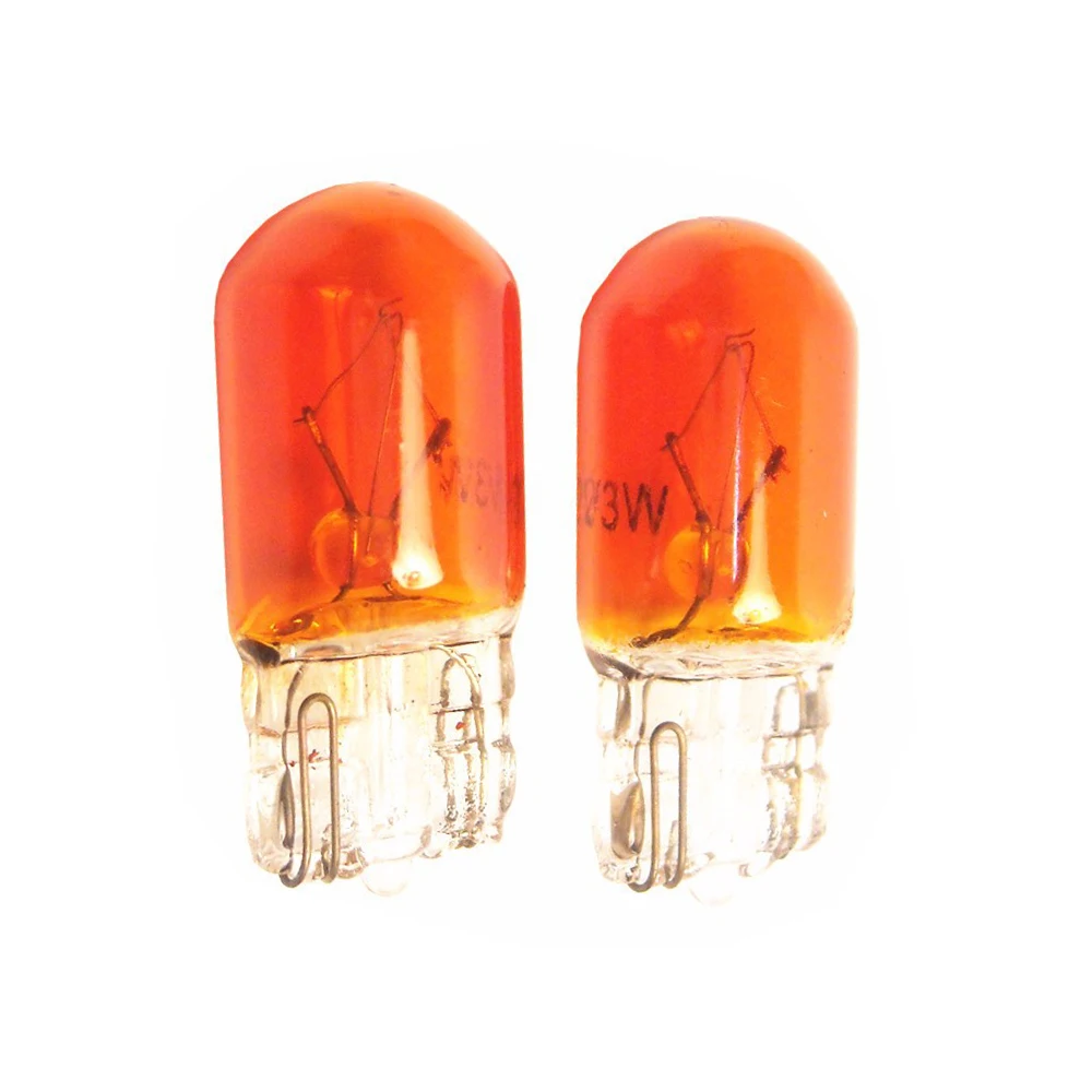 10x T10 halový cibule W5W amber/orange barva 12V 3W 194 158 strana parkovací poloha tělesa auto světel zdroj měřici zařízení halový lampa