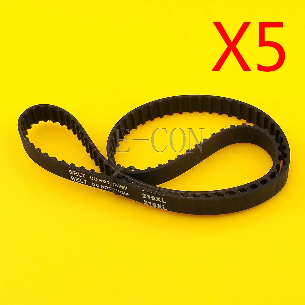 

5pcs 216XL Timing Belt L039 108Teeth Width 0.39inch(10mm) XL Positive Drive Pulley for CNC Stepper Motor and Engraving Machine