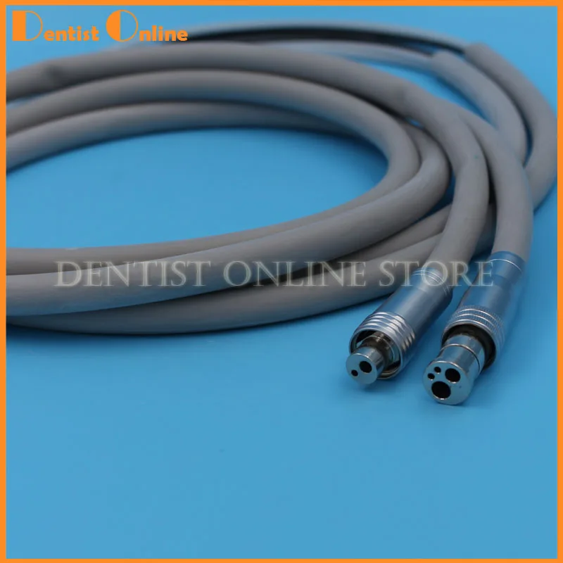 Dental 2/4 Holes Handpieces  Hose Tube with Connector For High Speed Handpiece Great Silicone Material  Anti-aging