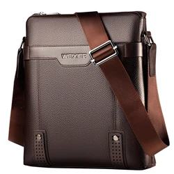 New Fashion PU Men's Shoulder Bags Leather Men Messenger Bags Casual Crossbody Business  for gift Men's Small bag